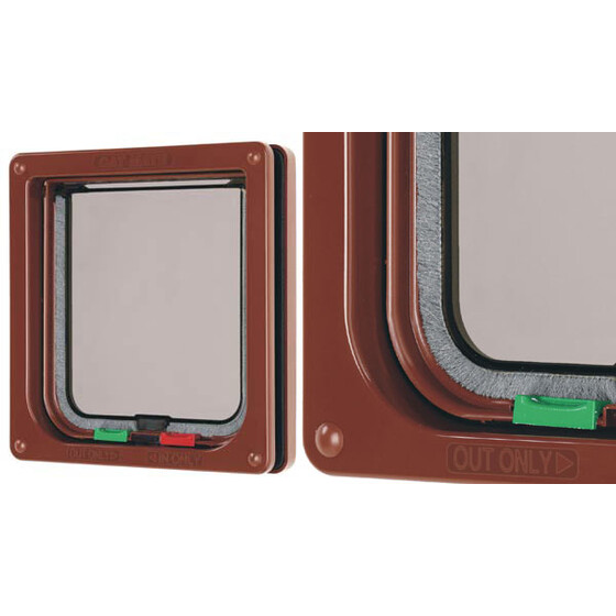 Katzenklappe Cat Mate, Nr. 309 4-Wege manuell braun