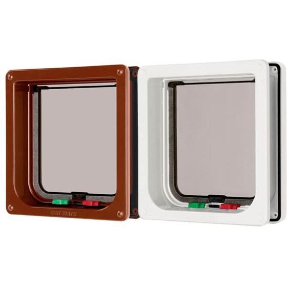 Katzenklappe Pet Mate Nr. 235 4-Wege manuell mit 50 mm Tunnel