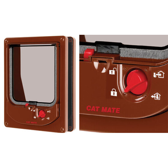 Katzenklappe Cat Mate Nr. 254 4-Wege elektromagnetisch wei�