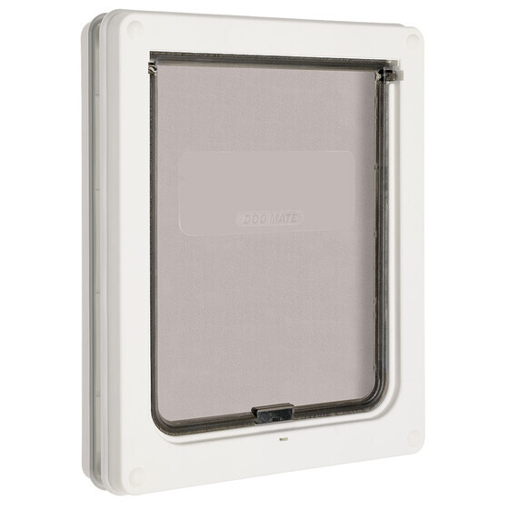 Mittelgro�e Hundet�r Dog Mate Nr. 215 2-Wege wei�