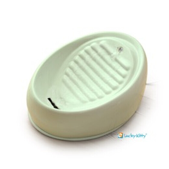 Lucky-Kitty Katzenbrunnen aus Keramik pastellgr�n