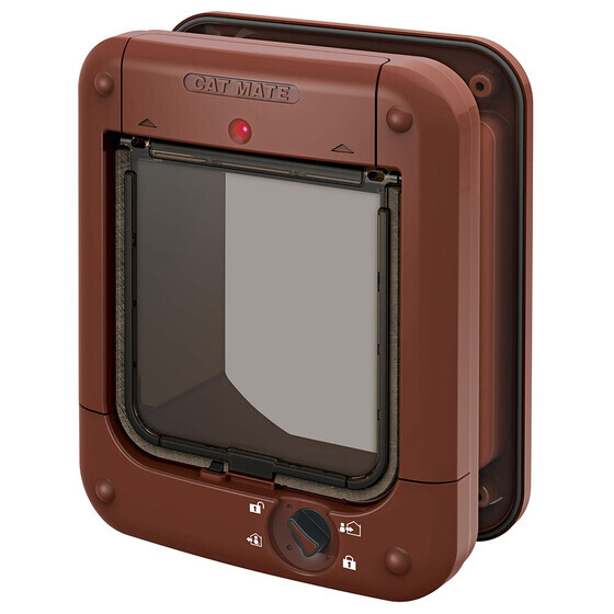 Katzenklappe Cat Mate Nr. 360 Mikrochip braun